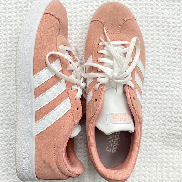 salmon coloured shoes